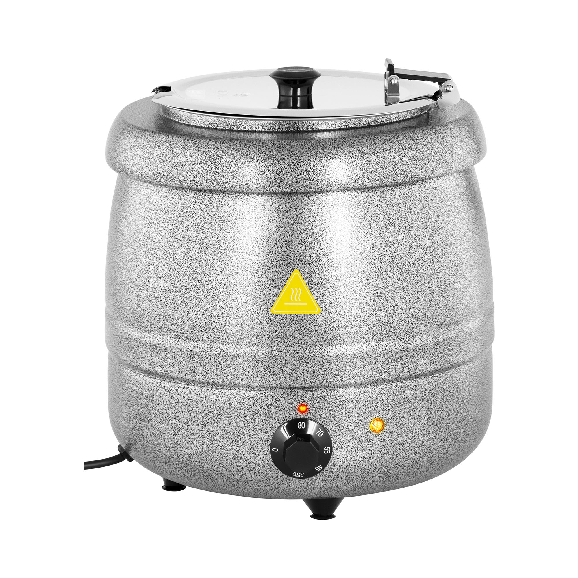 Bild von Royal Catering Suppentopf elektrisch Suppenkessel silbern Partytopf 10L 400W, Edelstahl, Stahl