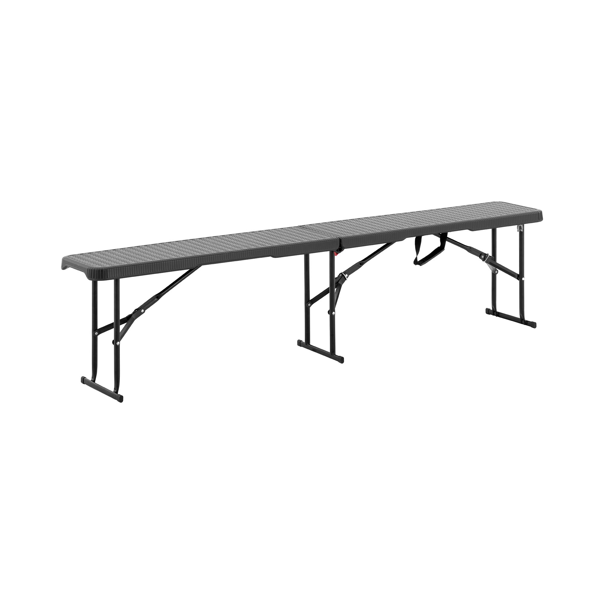 Bild von Royal Catering, Gartenbank, Bierbank Gartenbank klappbar Klappbank Kunststoff/Stahl schwarz 300 kg