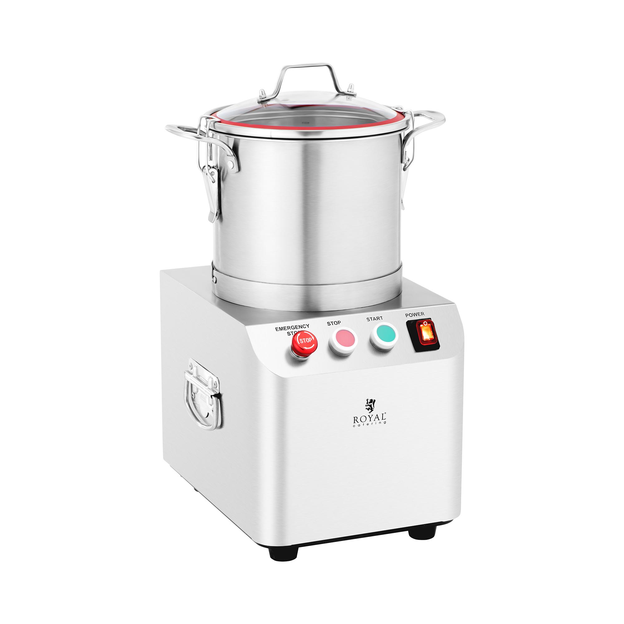 Bild von Royal Catering Tischkutter Küchencutter Kutter Küchenmaschine 1400 U/min 6 L Edelstahl Gastro, Standmixer, Silber