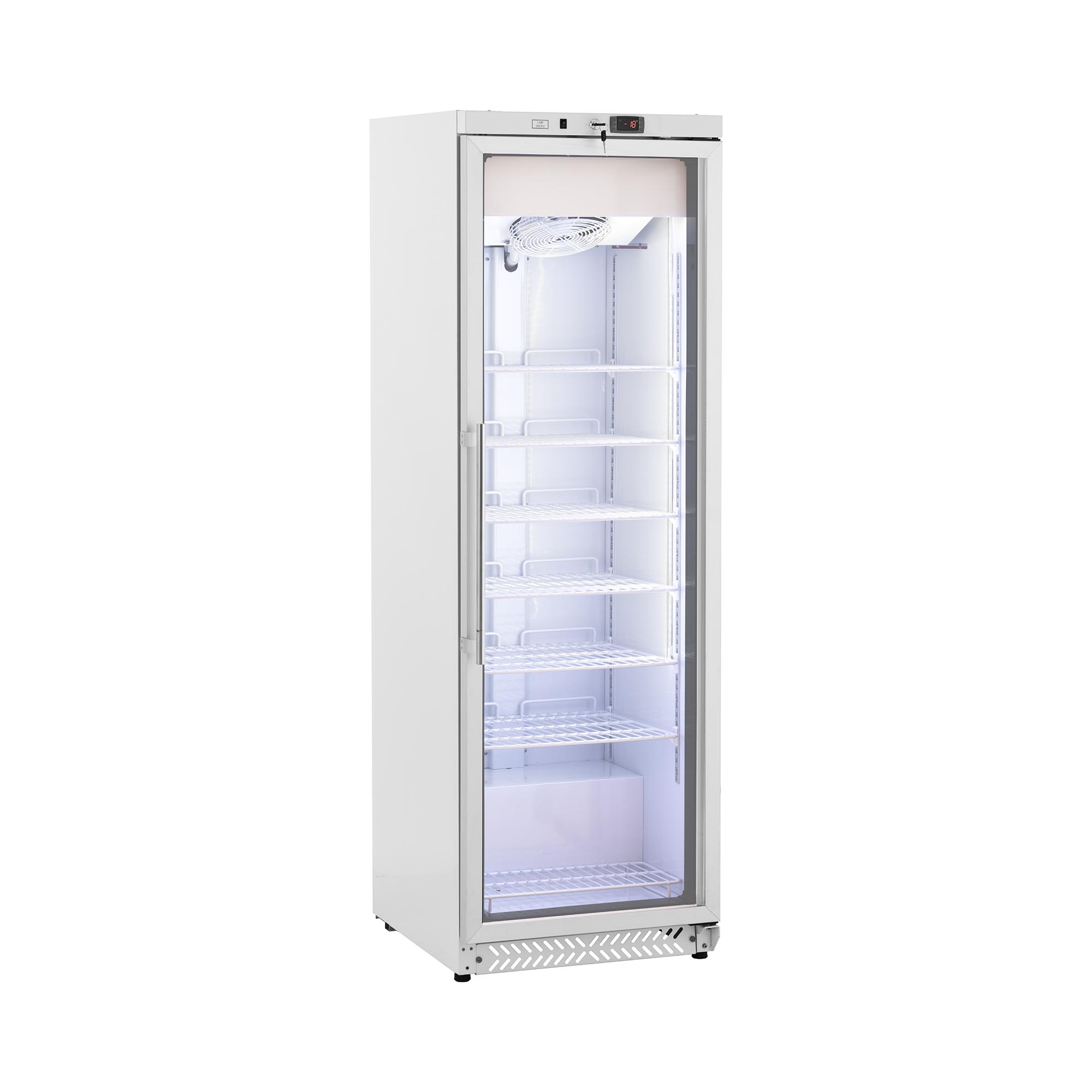 Bild von Gefrierschrank - 380 L - Royal Catering - Glastür - Weiß - Kältemittel R290