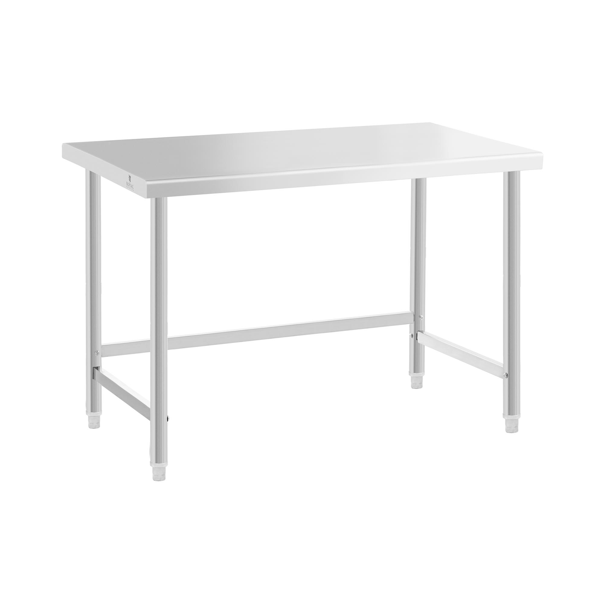 Bild von Royal Catering Arbeitstisch 120 x 70 cm Gastro Edelstahl Edelstahltisch Zerlegetisch 93 kg