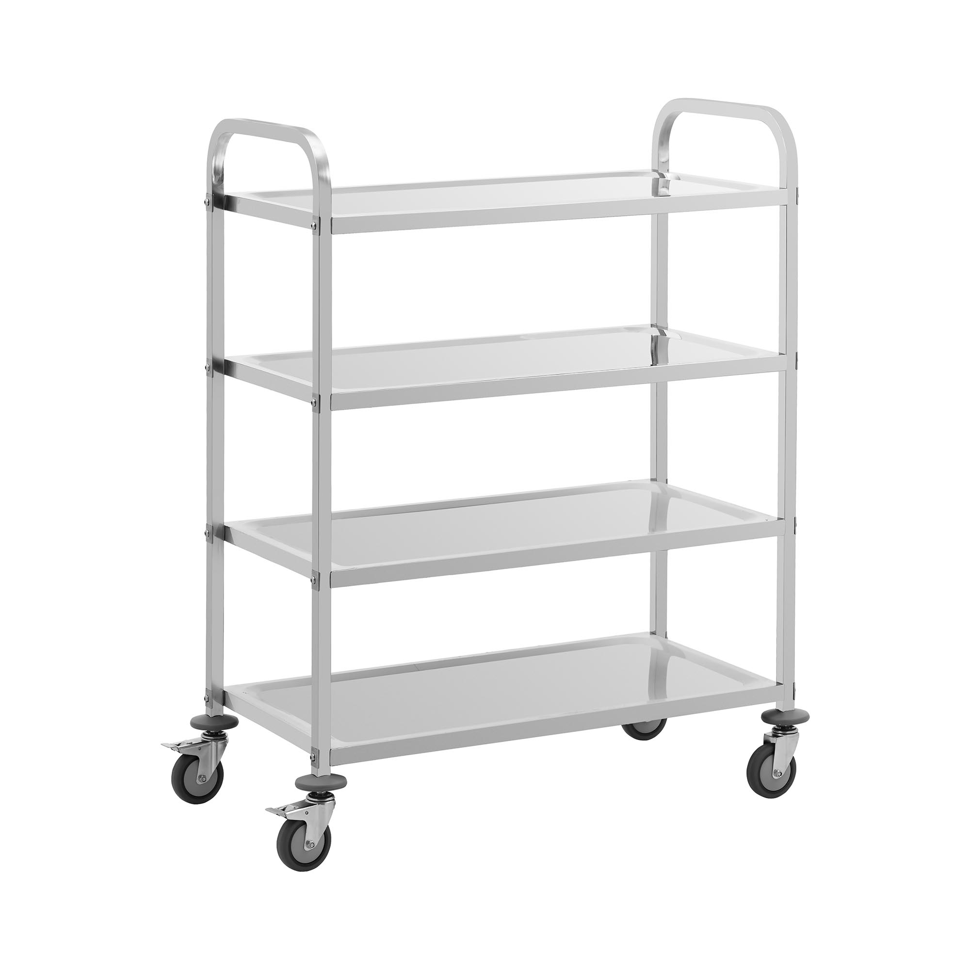 Bild von Servierwagen - Edelstahl - 4 Borde - Ablagen: 90 x 50 cm - 300 kg - Royal Catering