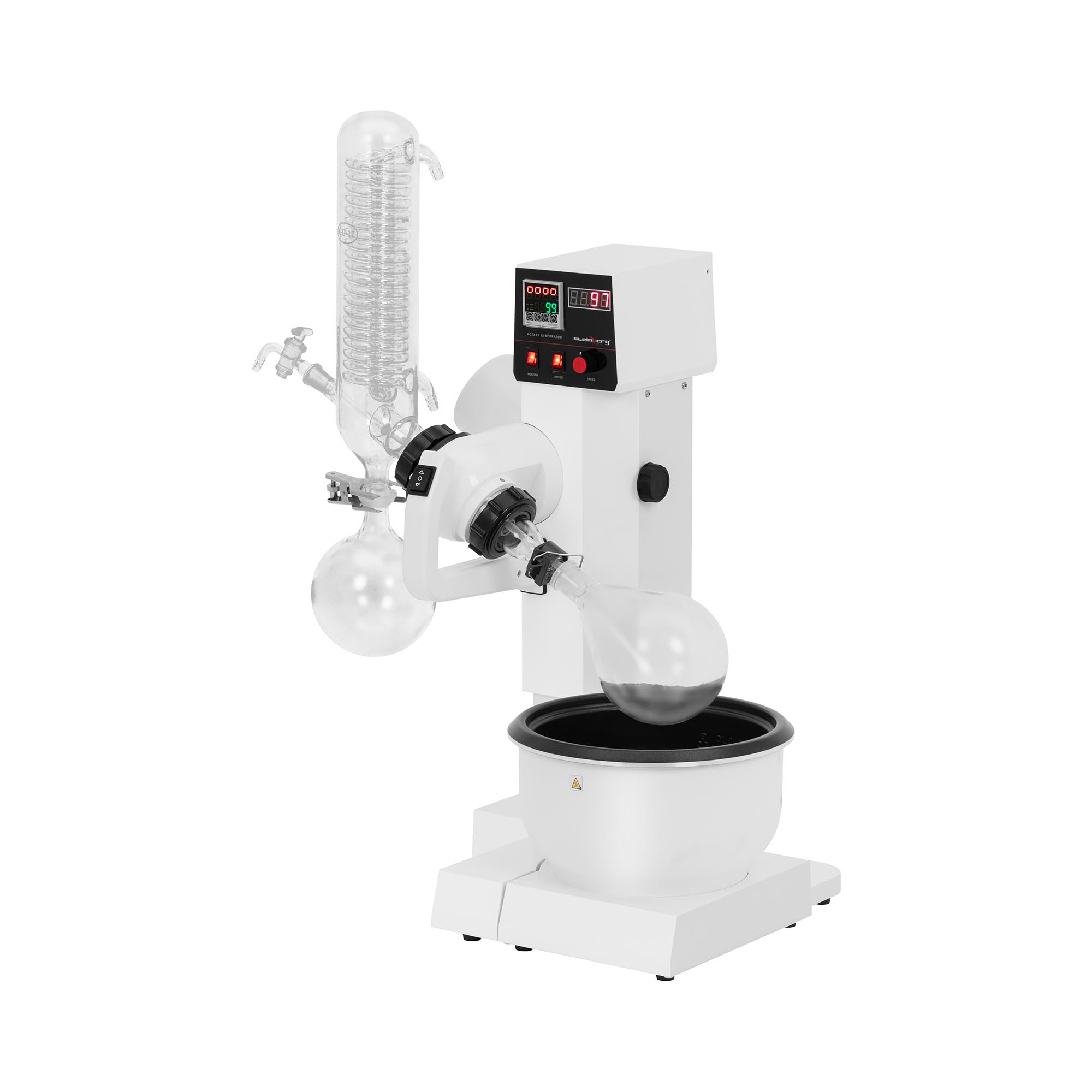 Bild von Steinberg Systems Rotationsverdampfer - rotierender Verdampferkolben 2 l - Auffangkolben 1 l - Wasserbad 2 l