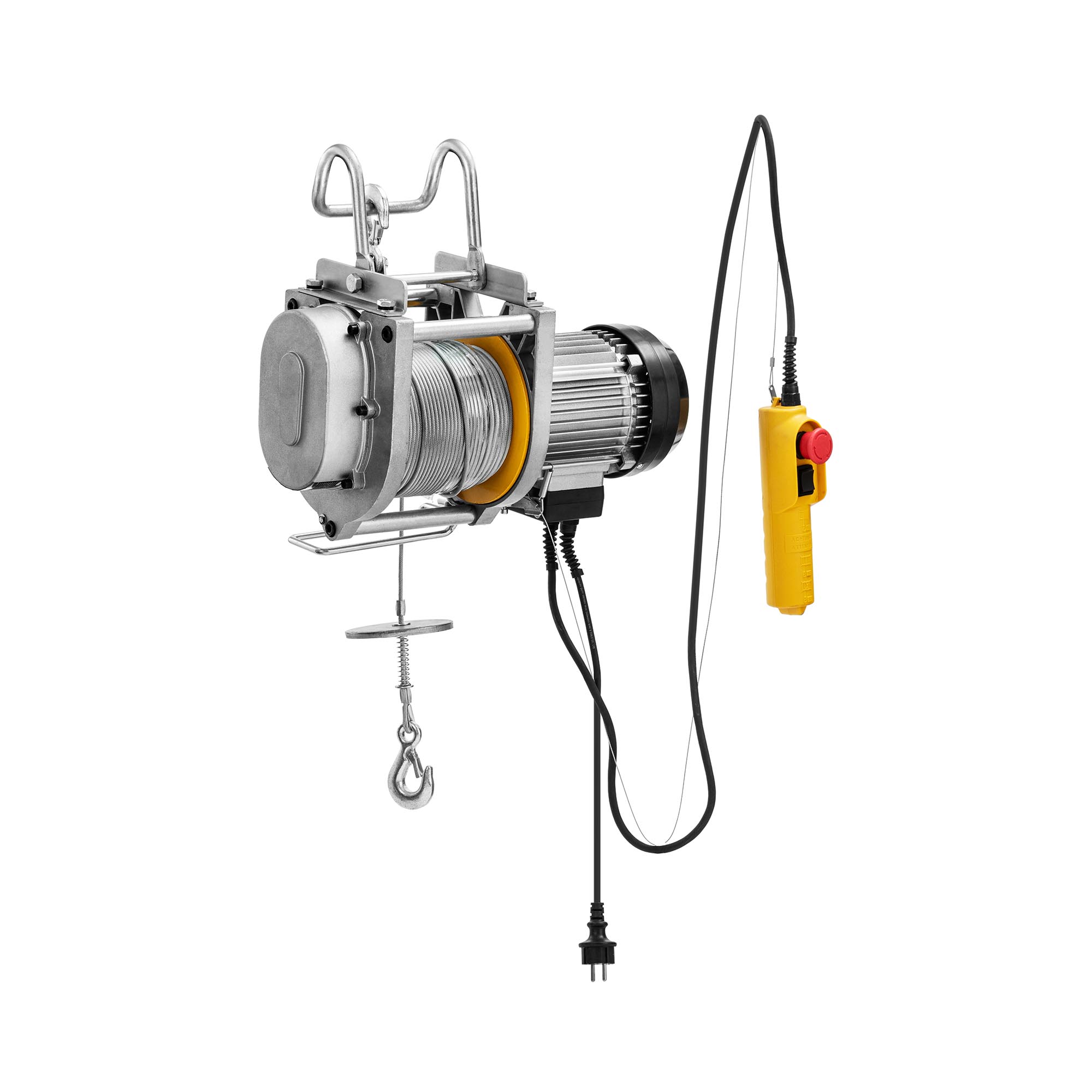 Bild von MSW, Seilzug + Werkstattkran, Seilwinde 250 kg Seilzug elektrisch Seilhebezug Hebezug Winde Motorwinde 60 m
