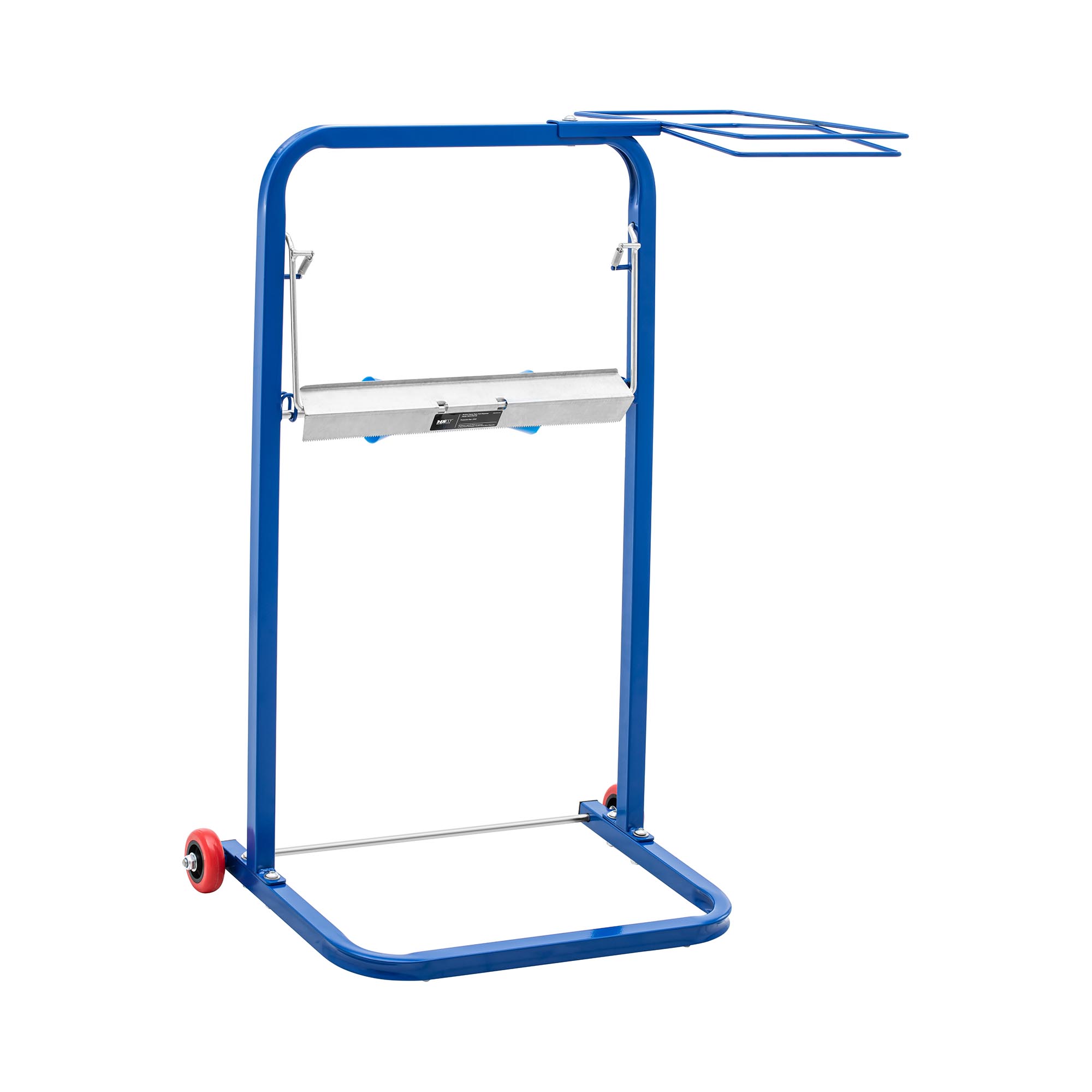 Bild von MSW Putzrollenhalter mit Müllsack-Halterung - bis 10 kg - Ø 500 mm - rollbar - Kunststoff / Stahl