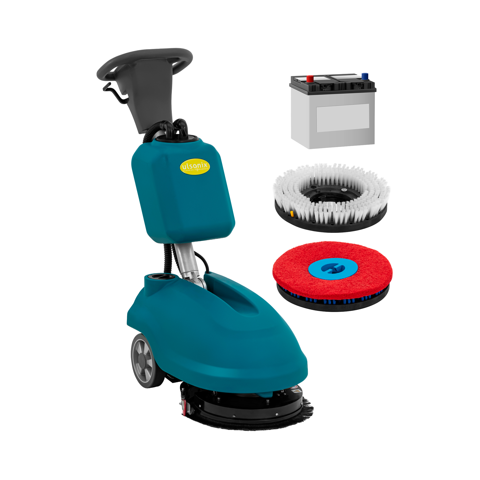 Bild von ulsonix Akku-Scheuersaugmaschine - 35 cm - 1500 m²/h - Handbetrieb