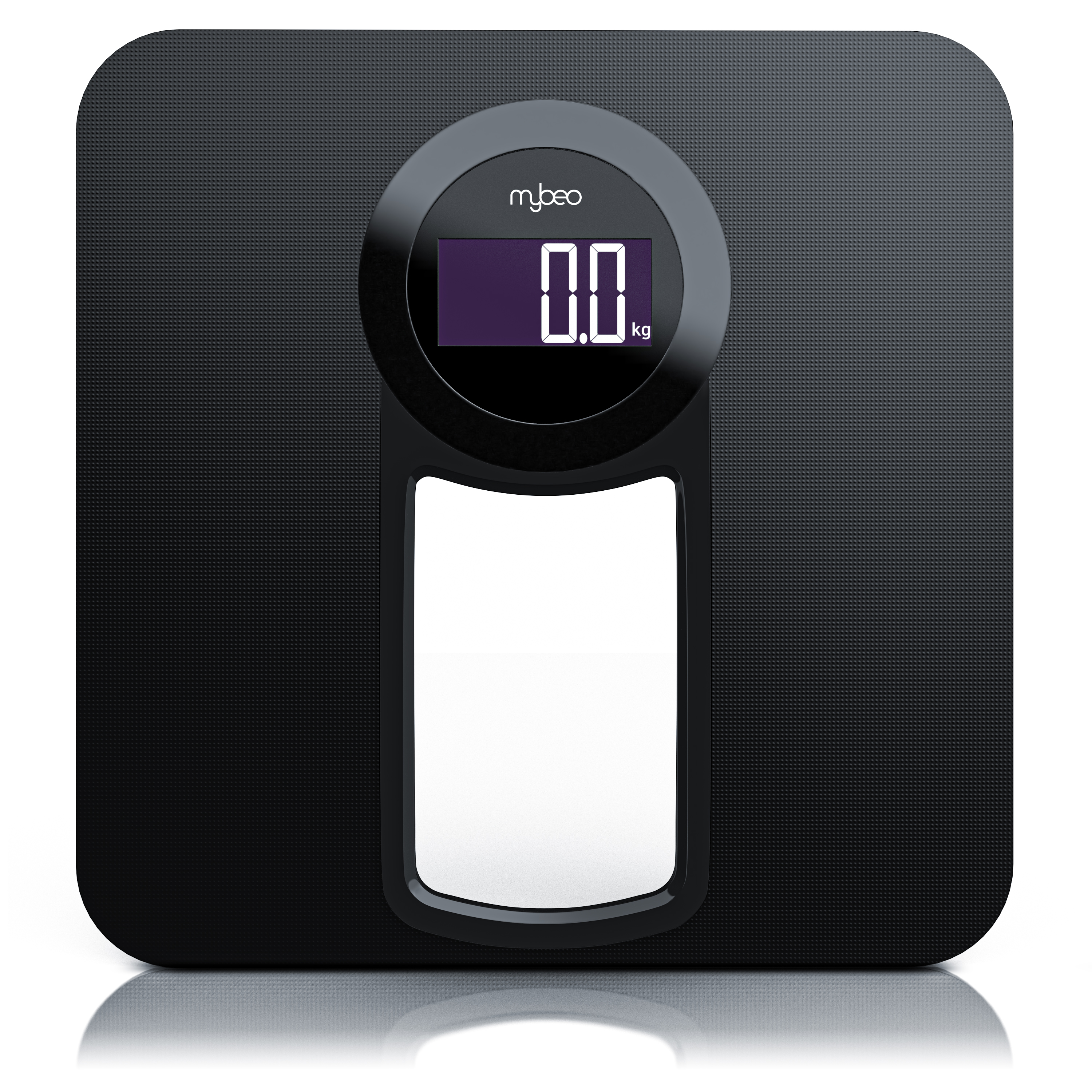 Bild von MyBeo Digitale Personenwaage Körperwaage - Badezimmer Waage im Slim Design - 6 mm Sicherheitsglas - großes LCD-Display, max. 150 kg