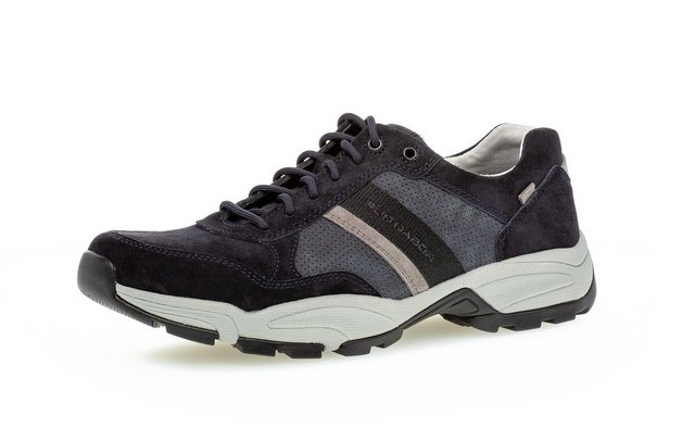 Bild von Pius Gabor Herren Sneaker Low,Halbschuhe,Wechselfußbett,zertifiziertes Leder,Man,Halbschuhe,straßenschuhe,Sportschuhe,Midnight,44.5 EU / 10 UK