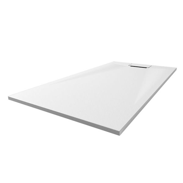 Bild von Breuer Duschwanne 'Lite Line/Quick72' Steinoptik weiß 90 x 120 cm