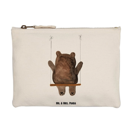 Bild von Mr. & Mrs. Panda Kosmetiktasche Bär Schaukel - Weiß