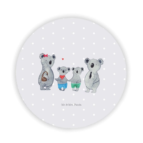 Bild von Mr. & Mrs. Panda Magnet Koala Familie zwei - Grau Pastell