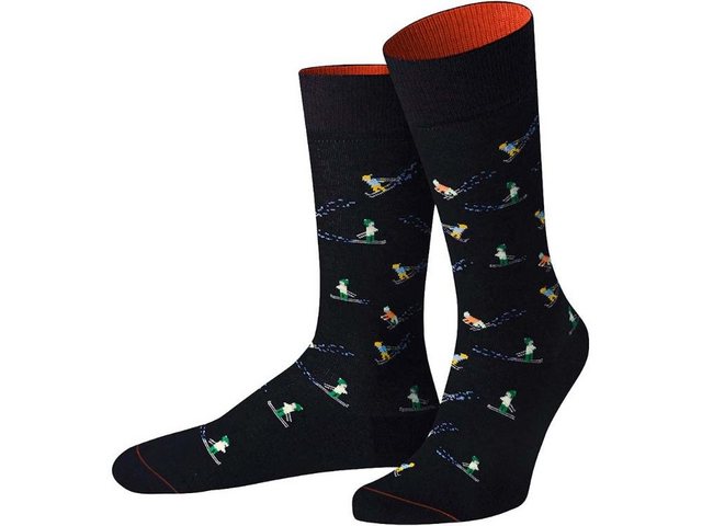 Bild von VON JUNGFELD Bio-Socken "Slalom", nachthimmelblau, Gr. 43/46