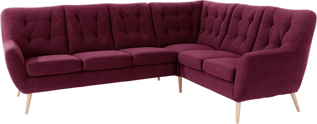 Bild von exxpo - sofa fashion Ecksofa "Scandi, bequem und komfortabel mit aufwendiger Rückenpolsterung", in aktuellen Farben in hochwertigen Bezugsqualitäten, L-Form