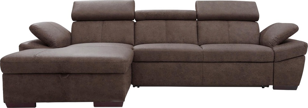 Bild von exxpo - sofa fashion Ecksofa "Salerno, klassisch modernes Funktionssofa, hoher Sitzkomfort, L-Form", inkl. Kopf- und Armteilverstellung, wahlweise mit Bettfunktion