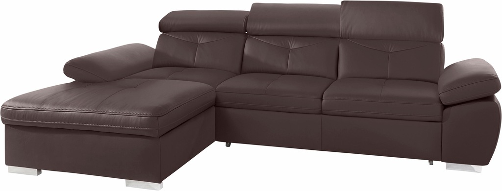 Bild von exxpo - sofa fashion Ecksofa "Spring, super bequem und komfortabel mit Armteil- und Kopfteilfunktion", L-Form, wahlweise mit Bettfunktion und Bettkasten