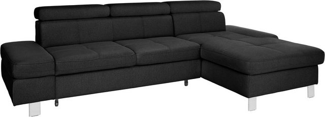 Bild von exxpo - sofa fashion Ecksofa "Fiji, hochwertige Detailverarbeitung im Sitz und Rücken, L-Form", bequem durch Kopf- und Armteilverstellung, wahlweise mit Bettfunktion