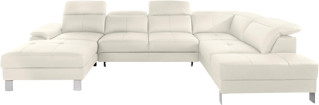 Bild von exxpo - sofa fashion Wohnlandschaft "Mantua 2, U-Form", inkl. Kopf- bzw. Rückenverstellung, wahlweise mit Bettfunktion