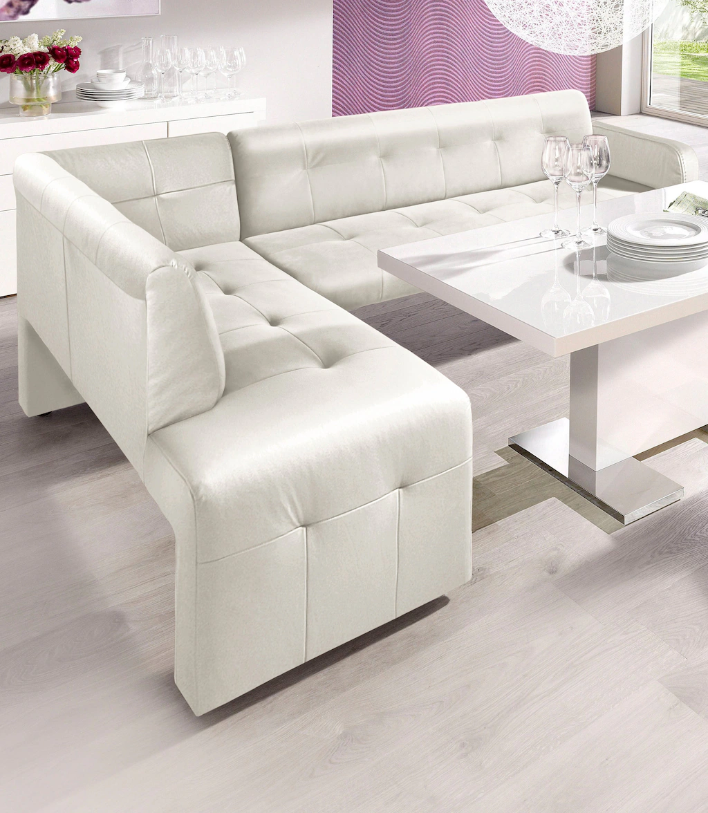 Bild von exxpo - sofa fashion Eckbank "Barista, bequem und elegant, hohe Bodenfreiheit", moderne Sitz- und Rückenverarbeitung, frei im Raum stellbar