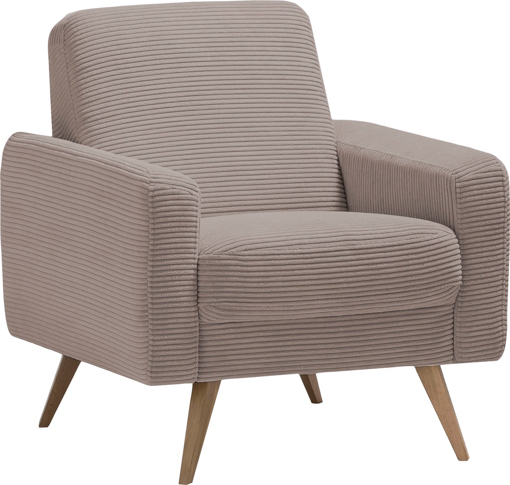 Bild von exxpo - sofa fashion Sessel "Samso, Loungesessel", elegant und bequem, aktueller Cord Bezug