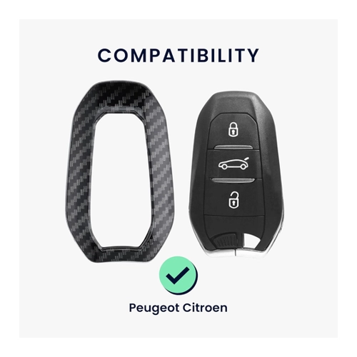 Bild von kwmobile Schlüsseltasche Autoschlüssel Hülle für Peugeot Citroen