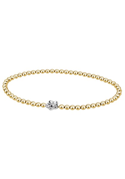 Bild von Firetti Armband »Schmuck Geschenk Silber 925 Armschmuck Armkette Kugelkette Blume«, mit Zirkonia (synth.)