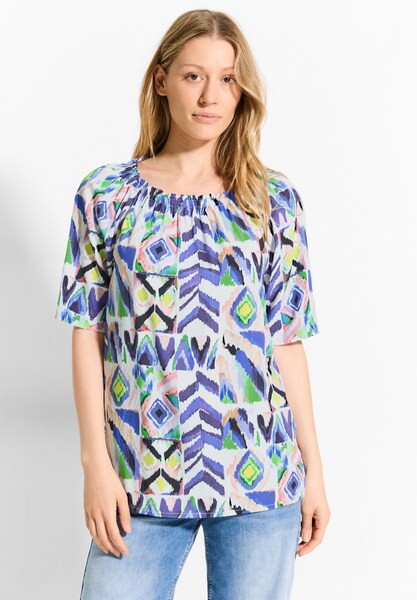 Bild von Cecil Kurzarmbluse, mit All-Over Print