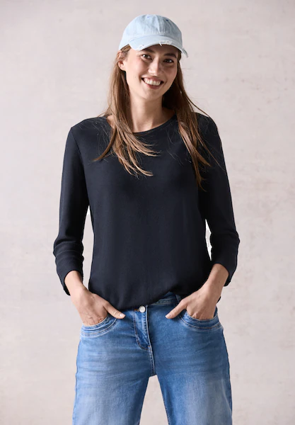 Bild von Cecil 3/4-Arm-Shirt, mit Struktur
