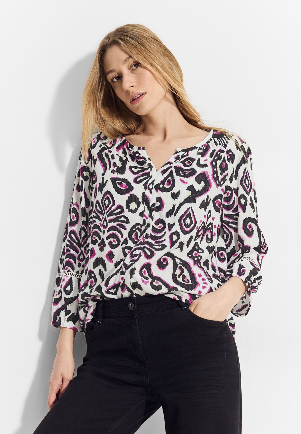 Bild von Cecil Klassische Bluse, mit All-Over Print