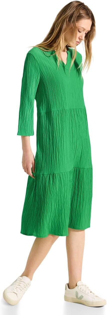 Bild von CECIL Damen B144064 Struktur Tunika Kleid, Fresh Apple Green, L