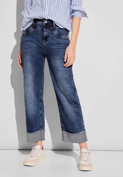 Bild von STREET ONE Straight-Jeans, in mittelblauer Waschung