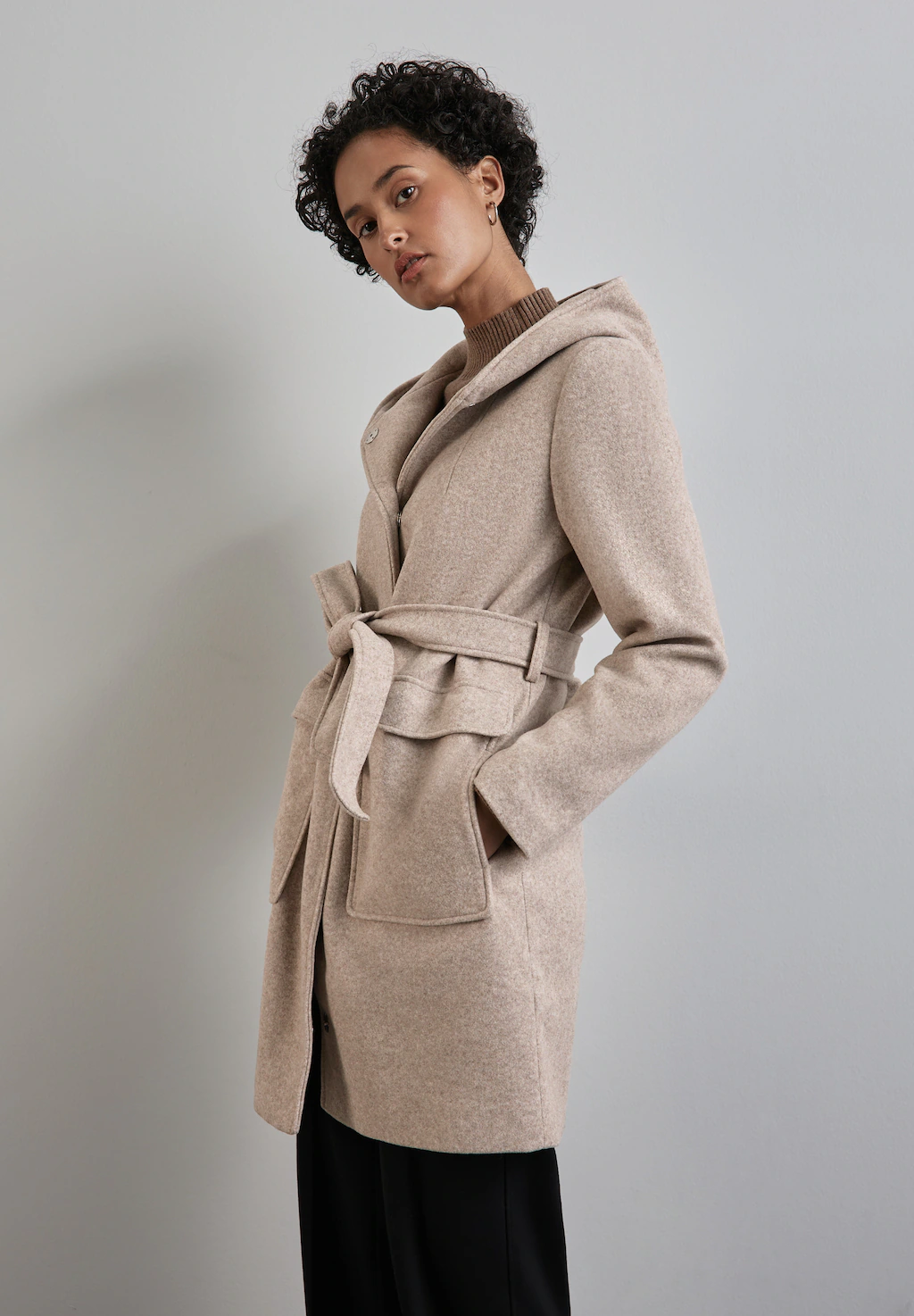 Bild von STREET ONE Wolljacke, mit Kapuze, mit Kapuze