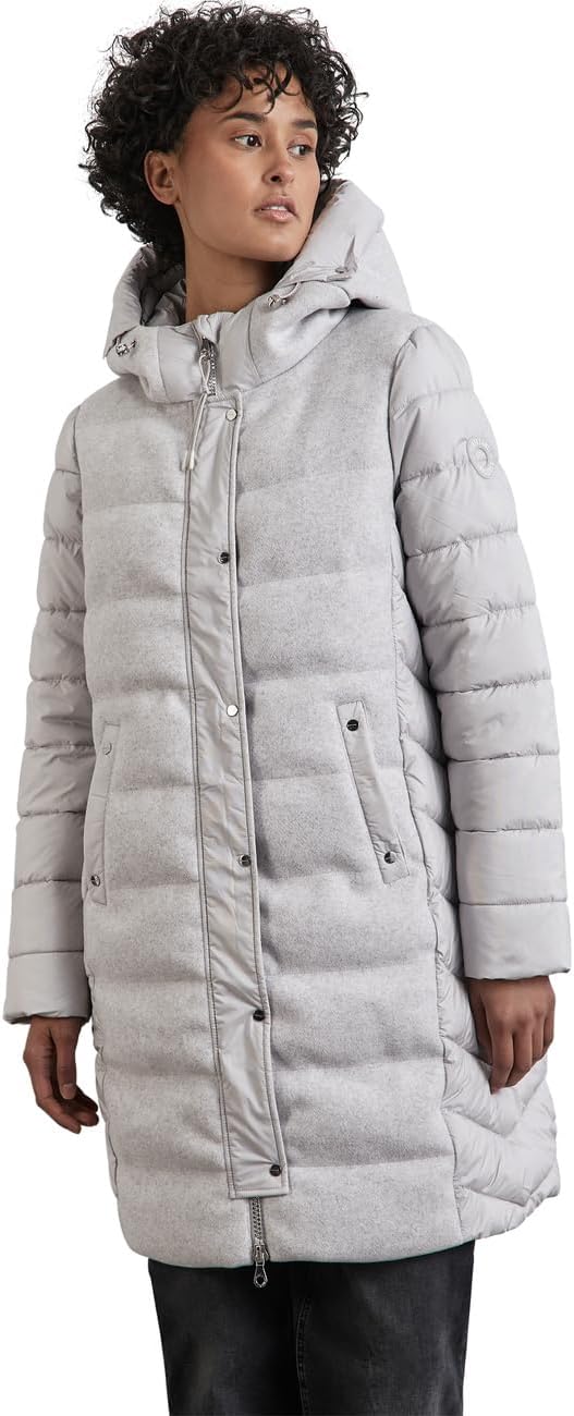 Bild von STREET ONE Damen A201976 Gefütterter Steppmantel, metallic Grey, 40