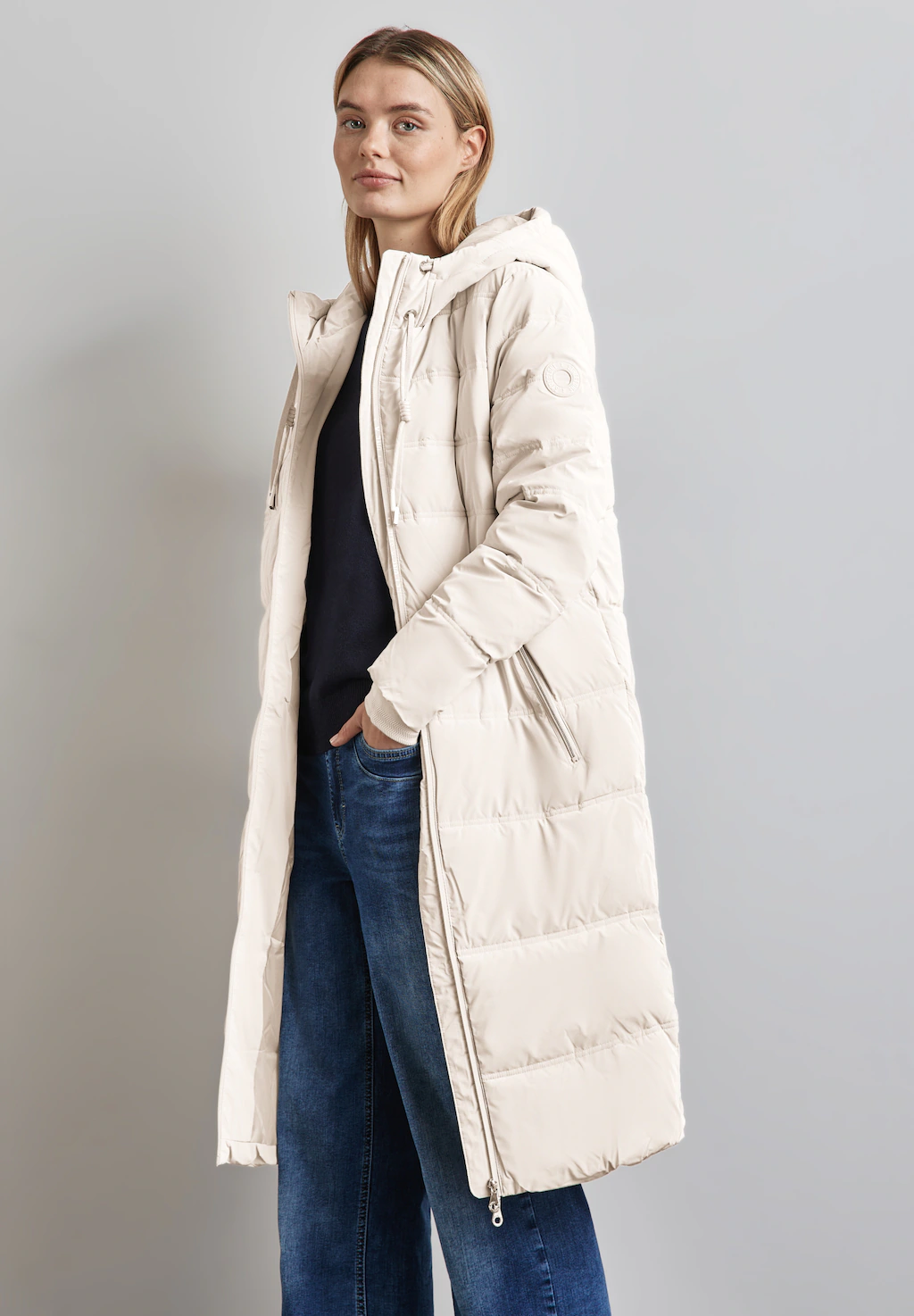 Bild von STREET ONE Allwetterjacke Lange Jacke mit Kapuze - Regular Fit