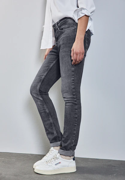 Bild von Street One Jeanshose, Casual Fit, Five-Pocket, für Damen, grau, 32/30