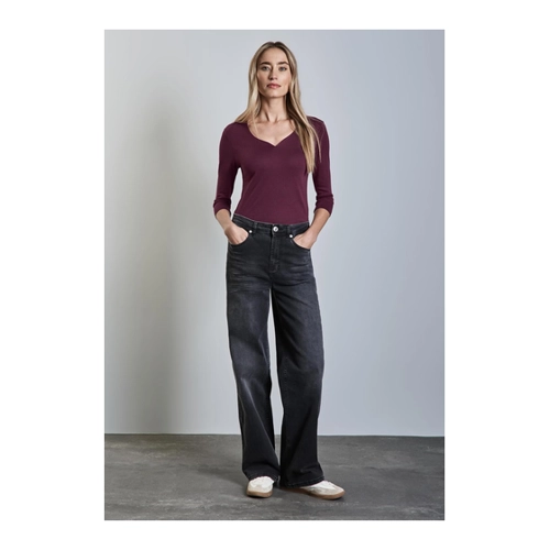 Bild von Street One 3/4-Arm-Shirt Ada mit Herzausschnitt für Damen