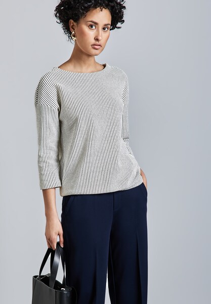 Bild von STREET ONE 3/4 Arm-Pullover, mit Streifenmuster