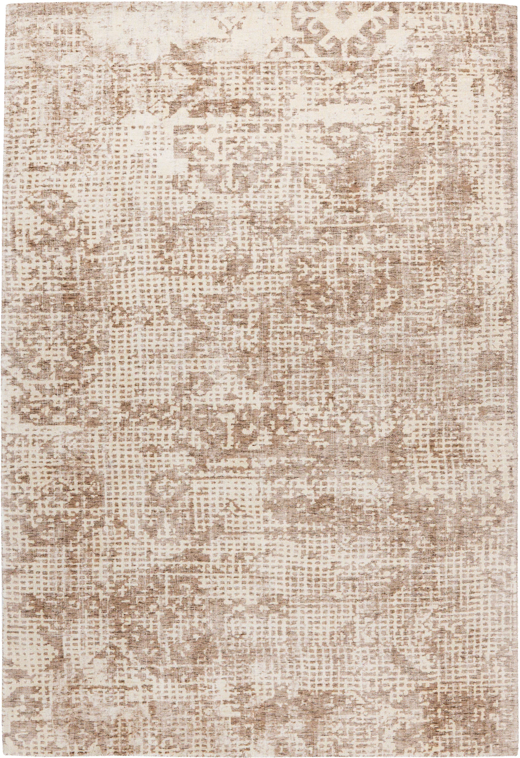 Bild von Padiro Teppich "Puerto 225", rechteckig, 10 mm Höhe, Kurzflor, Viskose, Wohnzimmer, weicher Handweb, Vintage Optik