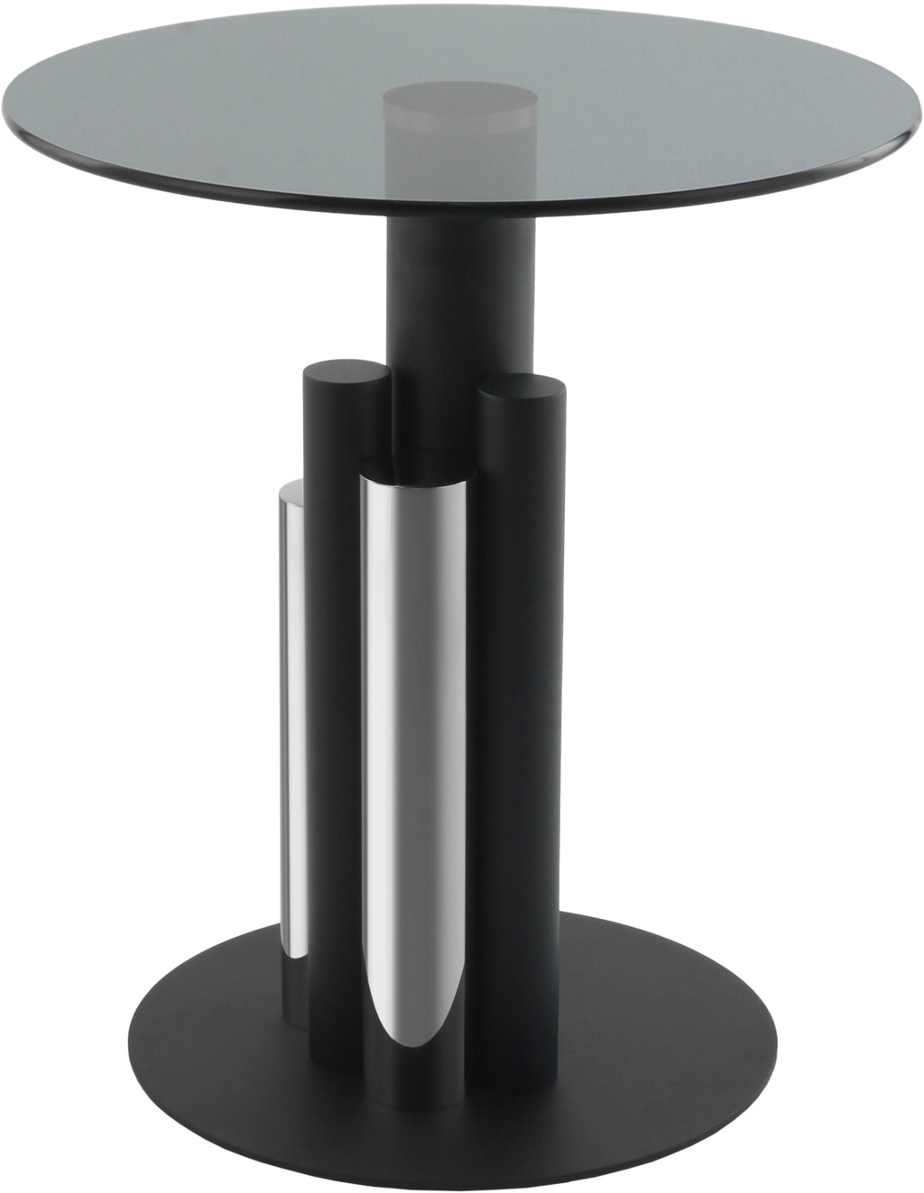 Bild von Kayoom Beistelltisch "Ontario 225, Runde Glasplatte aus Sicherheitsglas, 100% Edelstahl", (1 St.), Modernes Design, zweifarbiges Säulengestell, Eyecatcher Element