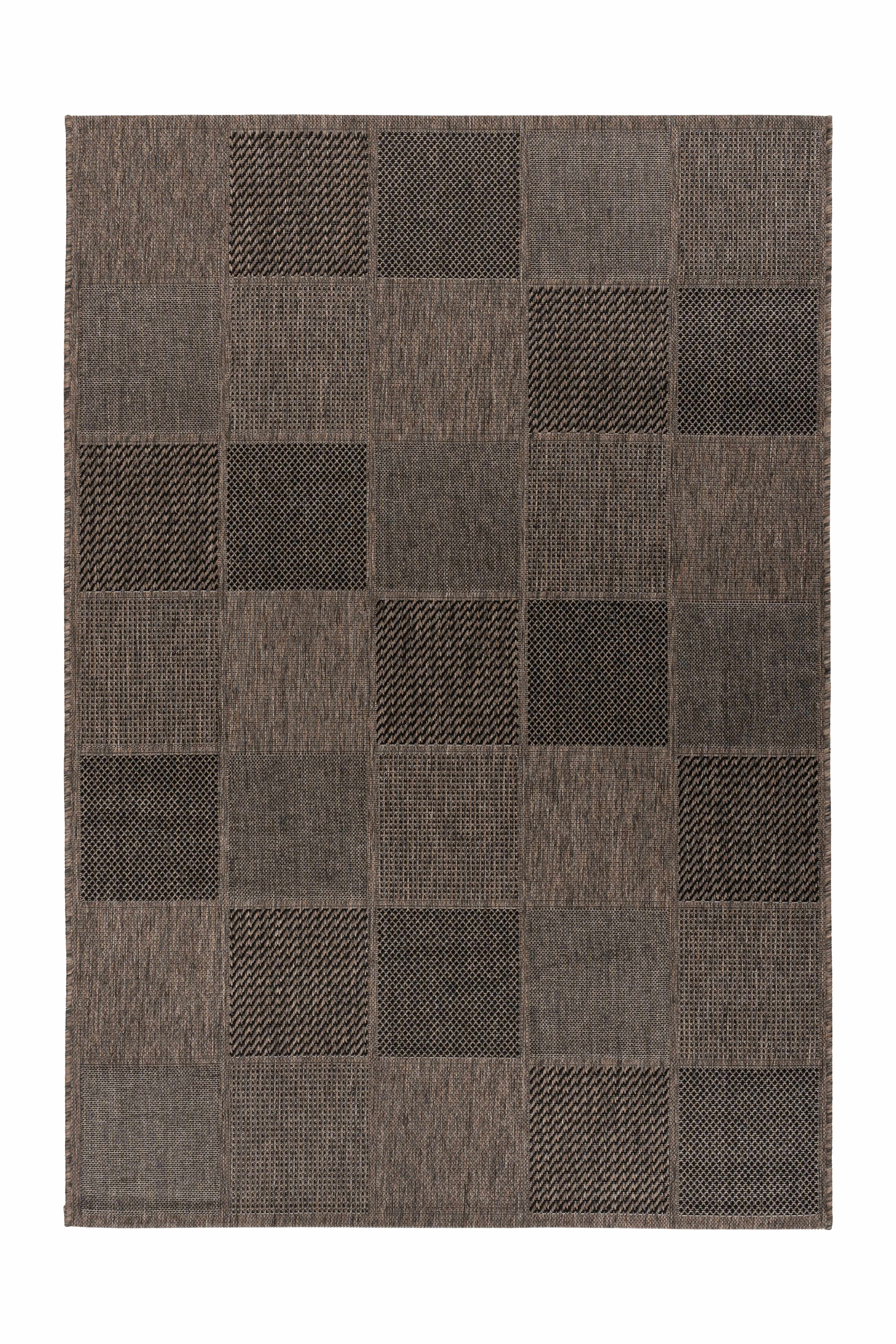 Bild von Kayoom Teppich in Grau / Braun, 100% Polypropylen - 150x80cm (LxB)