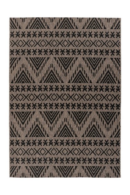 Bild von Kayoom Teppich in Grau / Braun, 100% Polypropylen - 150x80cm (LxB)