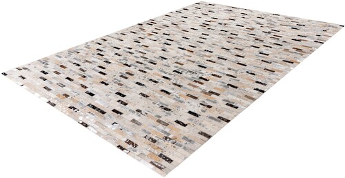 Bild von Kayoom Teppich in Schwarz / Multi, 100% Leder - 170x120cm (LxB)