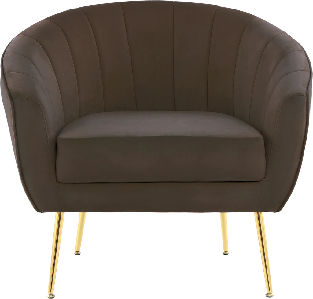 Bild von Kayoom Sessel "Sofa Doreen 125, komfortabler Sessel, einfarbige Gestaltung", (1 St.), modern, platzsparend, pflegeleicht, samtweicher Bezug aus Stoff