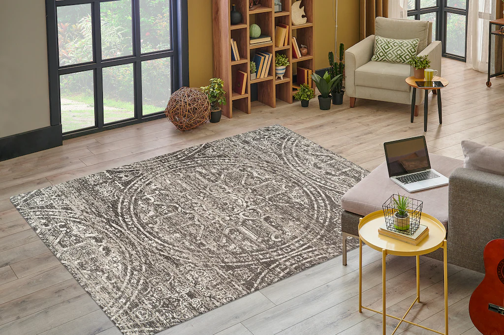 Bild von Kayoom Teppich "Davis 425", rechteckig, 12 mm Höhe, edles Design, pflegeleicht, neutrale Farben