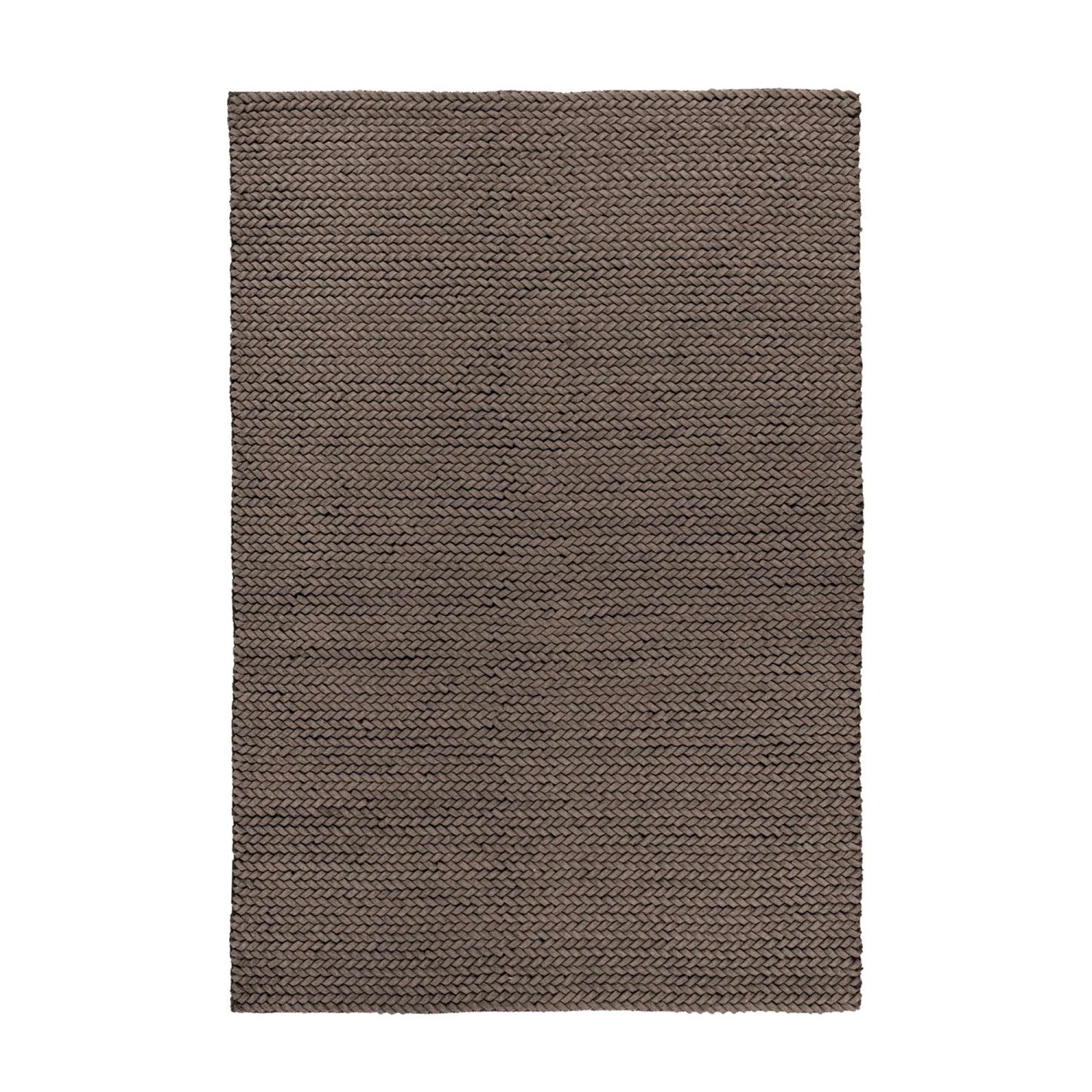 Bild von MeGusta Flachflor Teppich Uni Taupe Handgewebt 200 x 290 cm