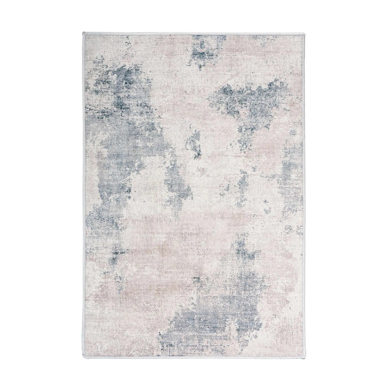 Bild von MeGusta Kurzflor Teppich Vintage UsedLook Grau 80x150 cm Agustina