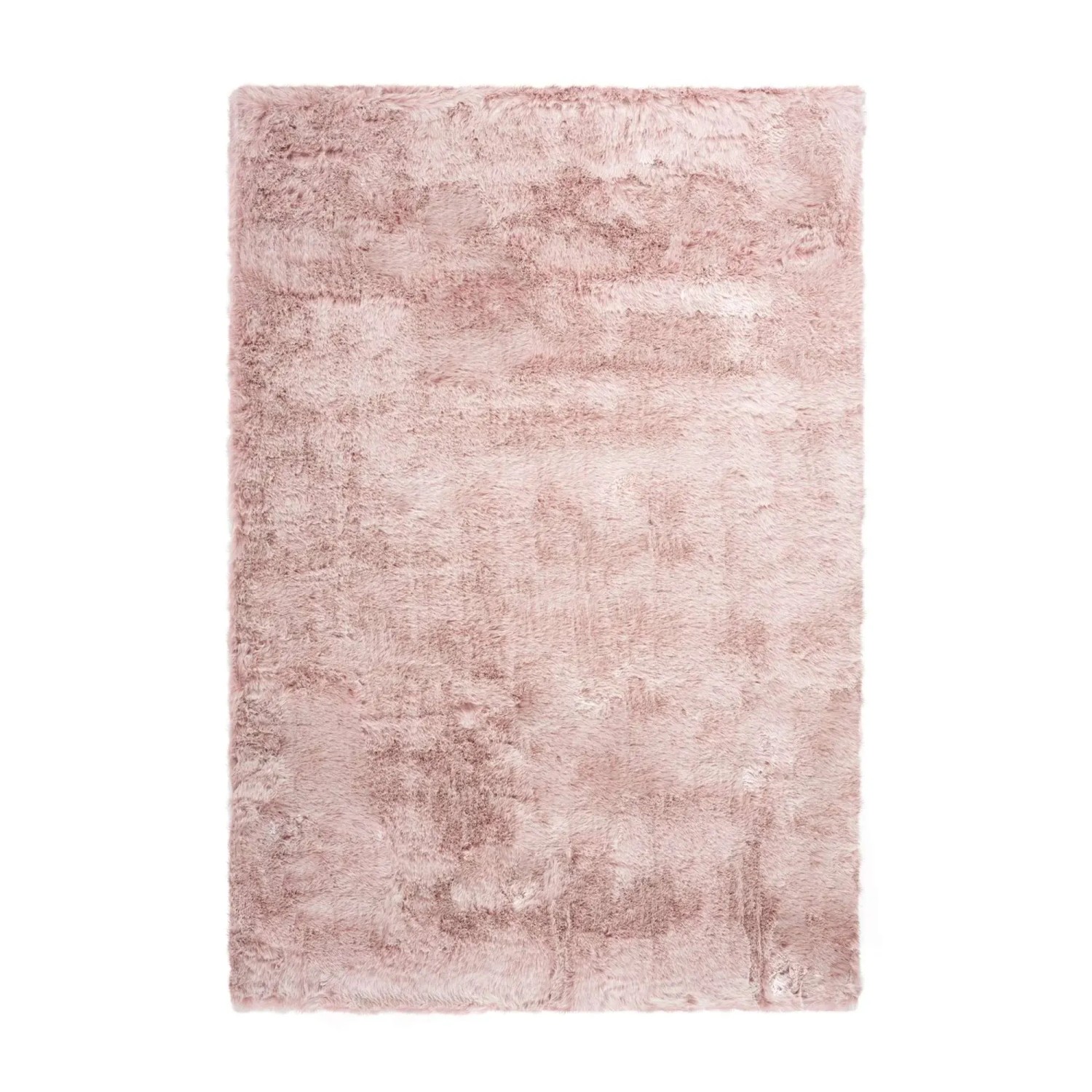 Bild von MeGusta Shaggy Hochflor Teppich Uni Puderrosa Mischgewebe 80x150 cm Francisca