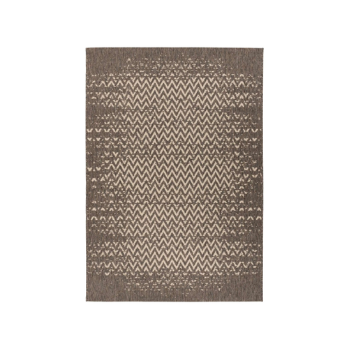 Bild von MeGusta Flachflor Teppich Modern Braun - Creme Polypropylen 160x230 cm Paula