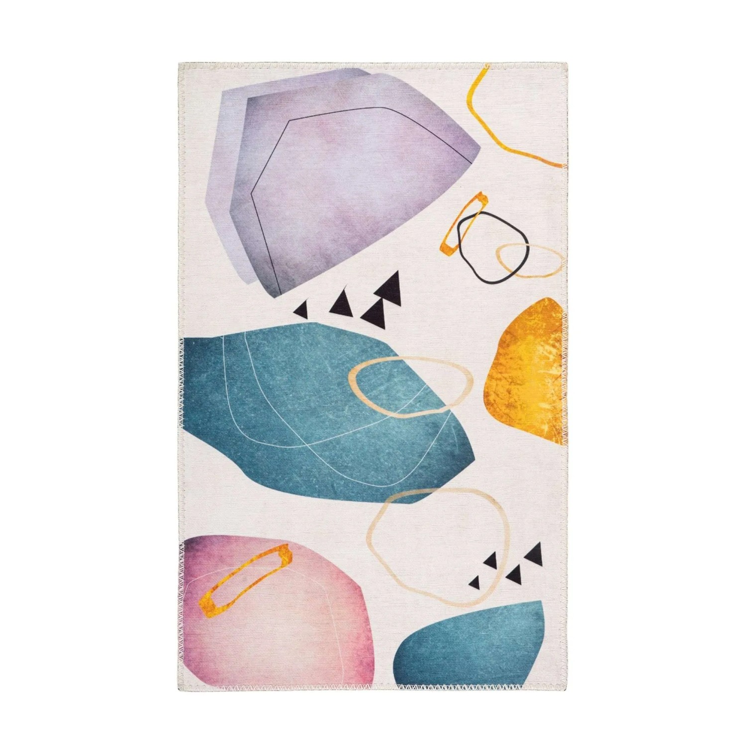 Bild von MeGusta Flachflor Teppich Modern Multi Polyester 200x290 cm Fabiana
