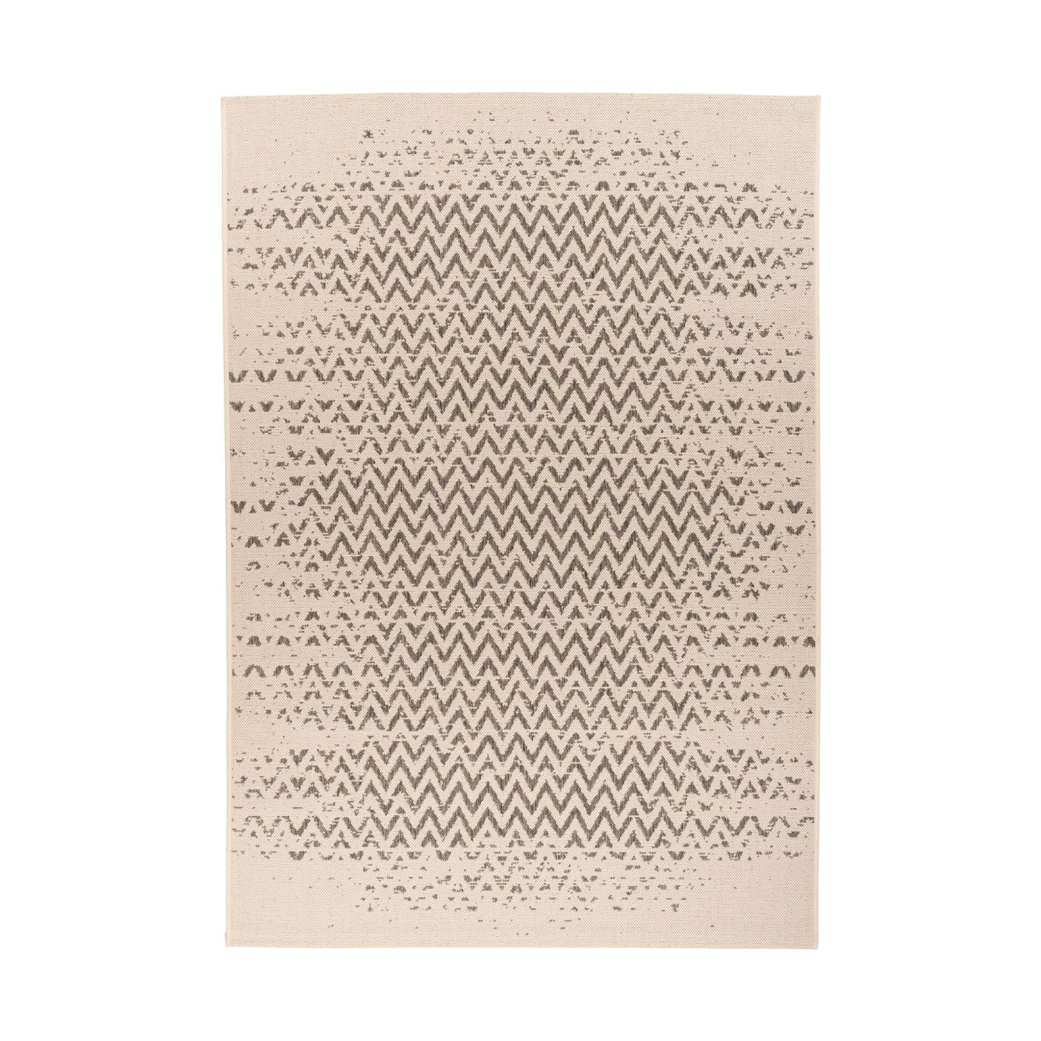 Bild von MeGusta Flachflor Teppich Modern Creme - Braun Polypropylen 120x170 cm Paula