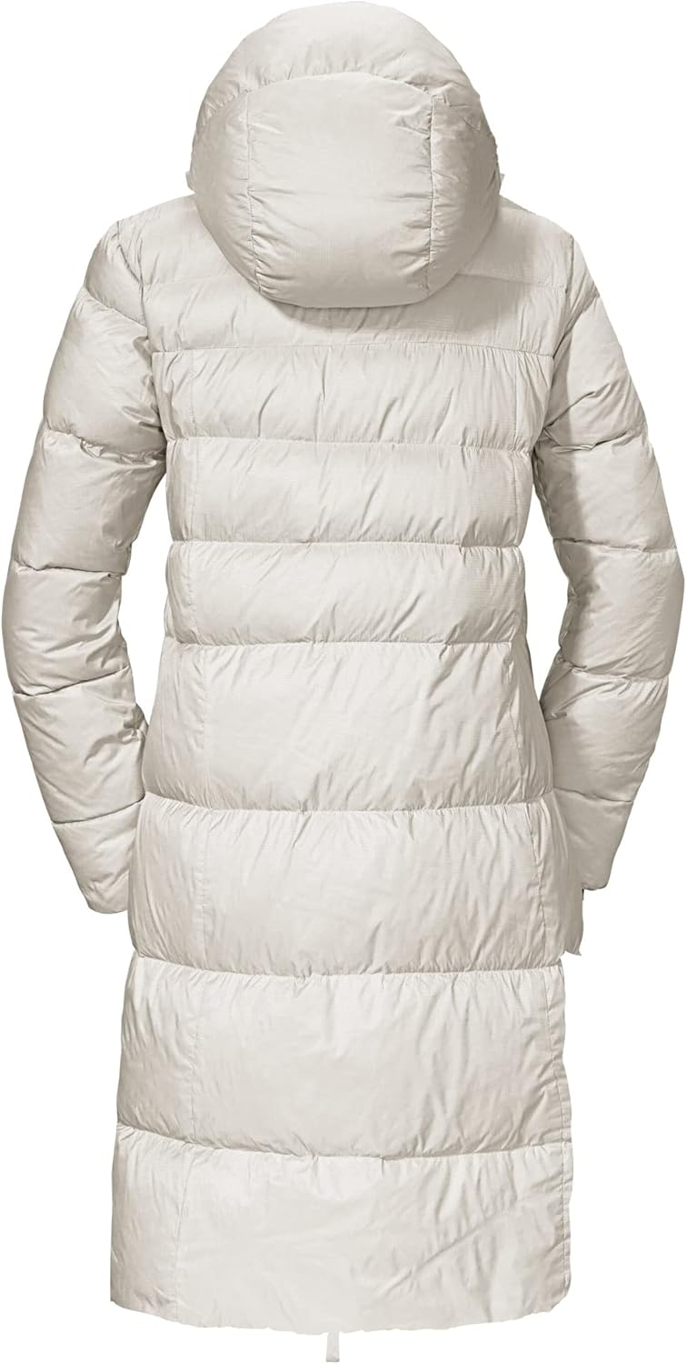 Bild von Schöffel Damen Down Coat Kenosha L, wind- und wasserabweisender Daunenmantel mit RDS-zertifizierten Federn, leichte Winter Wanderjacke mit Wärmekragen und Kapuze, black, 36